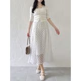 チェックチュールコルセットスカート | dazzlin | 詳細画像33