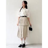 【POLO BCSコラボ/再生産】レイヤードプリーツミディスカート | dazzlin | 詳細画像11 