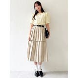 【POLO BCSコラボ/再生産】レイヤードプリーツミディスカート | dazzlin | 詳細画像14 