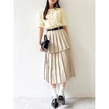 【POLO BCSコラボ/再生産】レイヤードプリーツミディスカート | dazzlin | 詳細画像15 