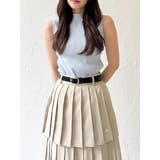 【POLO BCSコラボ/再生産】レイヤードプリーツミディスカート | dazzlin | 詳細画像8 