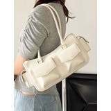 オフホワイト | ツインポケットボストンバッグ | dazzlin