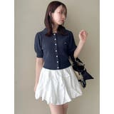 【POLO BCSコラボ/再生産】ポロカーデニットトップス | dazzlin | 詳細画像7 
