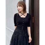 ハーフスリーブレイヤードカーデトップス | dazzlin | 詳細画像10