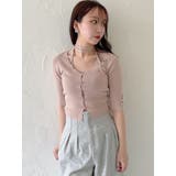 ハーフスリーブレイヤードカーデトップス | dazzlin | 詳細画像17