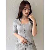 ハーフスリーブレイヤードカーデトップス | dazzlin | 詳細画像26