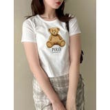 【POLO BCSコラボ/再生産】ベアモチーフコンパクトTシャツ | dazzlin | 詳細画像1 