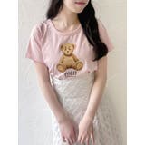 ピンク | 【POLO BCSコラボ/再生産】ベアモチーフコンパクトTシャツ | dazzlin