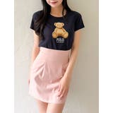 ネイビー | 【POLO BCSコラボ/再生産】ベアモチーフコンパクトTシャツ | dazzlin