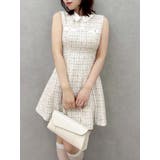 シャツカラーツイードミニワンピース | dazzlin | 詳細画像1 