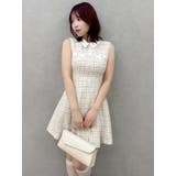 シャツカラーツイードミニワンピース | dazzlin | 詳細画像15 