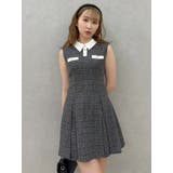 シャツカラーツイードミニワンピース | dazzlin | 詳細画像16 