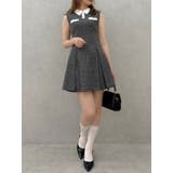 シャツカラーツイードミニワンピース | dazzlin | 詳細画像18 