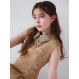 シャツカラーツイードミニワンピース | dazzlin | 詳細画像6 