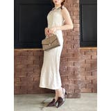 アイボリー | フチフリルレイヤードワンピース | dazzlin