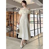 【藤井サチコラボ】ジャカードバルーンスリーブドレス | dazzlin | 詳細画像12 