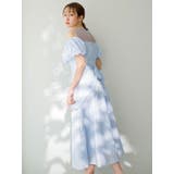 【藤井サチコラボ】ジャカードバルーンスリーブドレス | dazzlin | 詳細画像4 