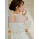 【藤井サチコラボ】ジャカードバルーンスリーブドレス | dazzlin | 詳細画像7 