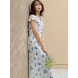 【藤井サチコラボ】デルフィニウムフラワーワンピース | dazzlin | 詳細画像6 