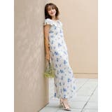 【藤井サチコラボ】デルフィニウムフラワーワンピース | dazzlin | 詳細画像8 