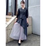 【新色ブラウン登場/再々生産】アシメプリーツトレンチワンピース | dazzlin | 詳細画像31 