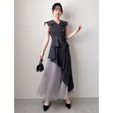 【新色ブラウン登場/再々生産】アシメプリーツトレンチワンピース | dazzlin | 詳細画像36 