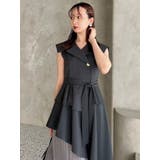 【新色ブラウン登場/再々生産】アシメプリーツトレンチワンピース | dazzlin | 詳細画像41 