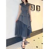 グレー | 【新色ブラウン登場/再々生産】アシメプリーツトレンチワンピース | dazzlin