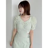 ウエストカットアウトパイピングワンピース | dazzlin | 詳細画像18 