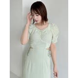 ウエストカットアウトパイピングワンピース | dazzlin | 詳細画像19 