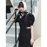 ウエストカットアウトパイピングワンピース | dazzlin | 詳細画像3 