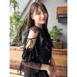 【セットアップ対応】シアーフルイドフリルブラウス | dazzlin | 詳細画像25