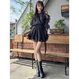 【セットアップ対応】シアーフルイドフリルブラウス | dazzlin | 詳細画像27