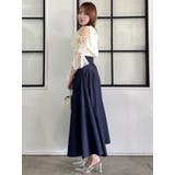 【セットアップ対応】シアーフルイドフリルブラウス | dazzlin | 詳細画像3