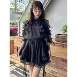 【セットアップ対応】シアーフルイドフリルブラウス | dazzlin | 詳細画像32