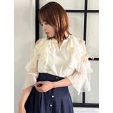 【セットアップ対応】シアーフルイドフリルブラウス | dazzlin | 詳細画像37