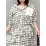 【セットアップ対応】チェックオーバーアソートシャツ | dazzlin | 詳細画像1 