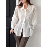 オフホワイト | シアータックシャツ | dazzlin