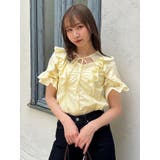デコルテオープンペプラムブラウス | dazzlin | 詳細画像11