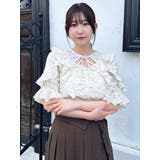 デコルテオープンペプラムブラウス | dazzlin | 詳細画像19