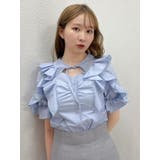 デコルテオープンペプラムブラウス | dazzlin | 詳細画像24