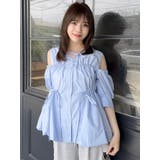 ギャザーバルーンペプラムブラウス | dazzlin | 詳細画像14 