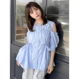 ギャザーバルーンペプラムブラウス | dazzlin | 詳細画像16 