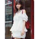 ギャザーバルーンペプラムブラウス | dazzlin | 詳細画像2 