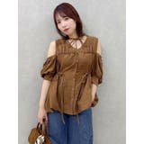 ギャザーバルーンペプラムブラウス | dazzlin | 詳細画像20 