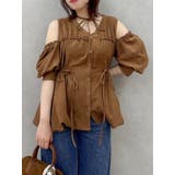 ギャザーバルーンペプラムブラウス | dazzlin | 詳細画像21 