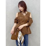 ギャザーバルーンペプラムブラウス | dazzlin | 詳細画像22 