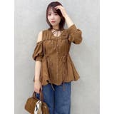 ギャザーバルーンペプラムブラウス | dazzlin | 詳細画像23 