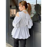 ギャザーバルーンペプラムブラウス | dazzlin | 詳細画像26 