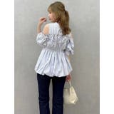 ギャザーバルーンペプラムブラウス | dazzlin | 詳細画像34 